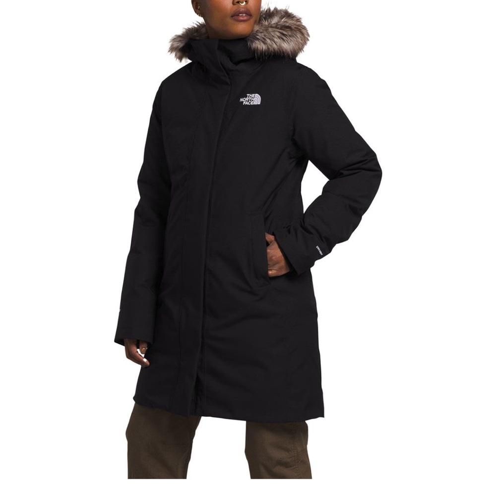 The North Face Women's Black Ski Jacket with Fur Trim